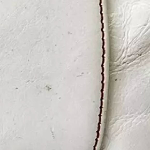 FRANCO SARTO Genuine Textured Leather Off White Satchel Handbag - Picture 15 of 16